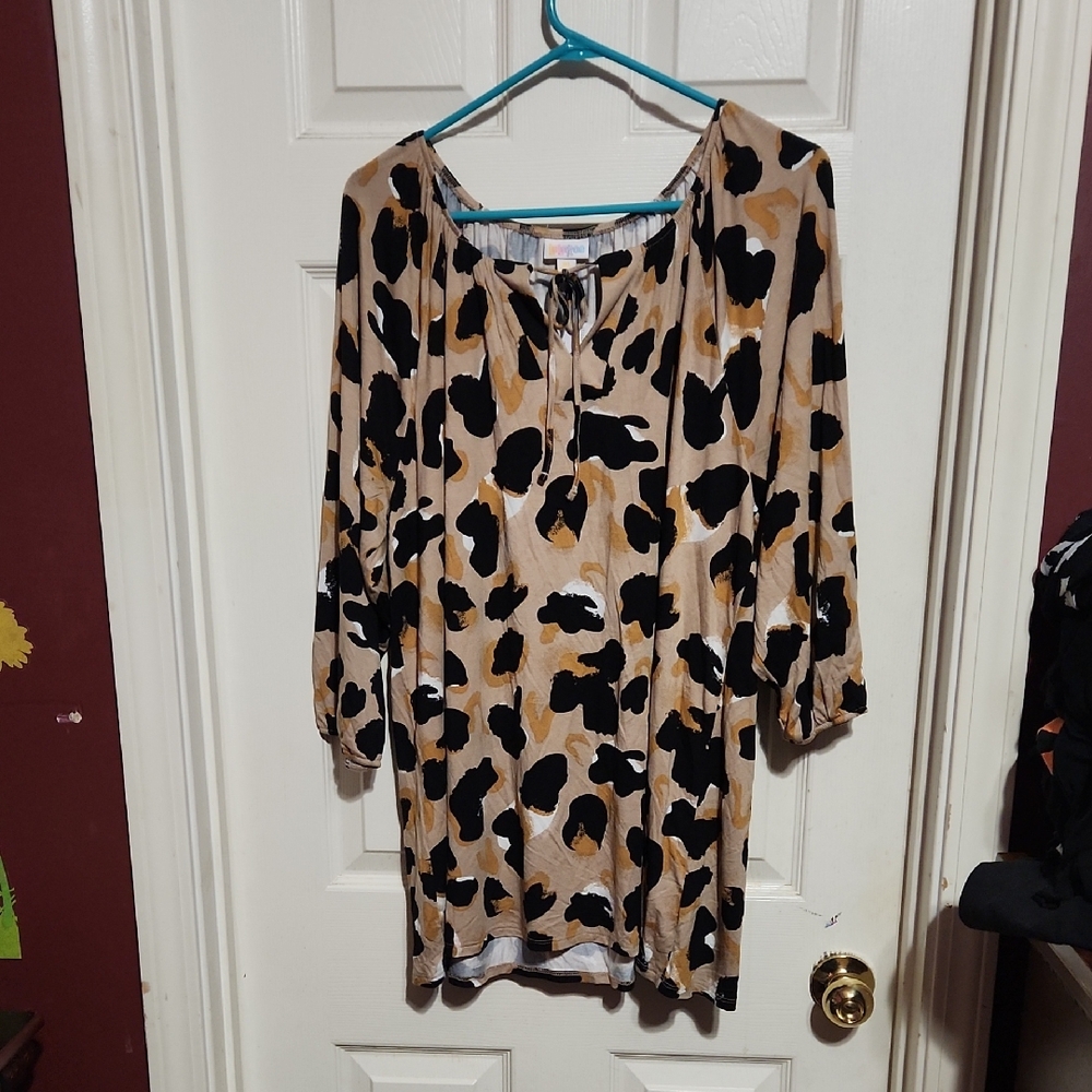 Debra Animal Print Blouse
